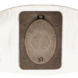 Pre Owned Roberto Cavalli Mother of Pearl Stainless Steel Oval Cuff Women's Wristwatch 53MM