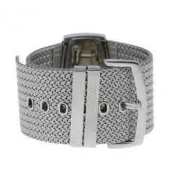 Pre Owned Roberto Cavalli Silver Stainless Steel Ellisse Women's Wristwatch 40MM