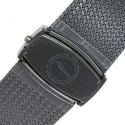 Pre Owned Roberto Cavalli Silver Stainless Steel Ellisse Women's Wristwatch 40MM