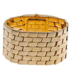 Pre Owned ساعة يد روبرتو كافالي بني ستانلس ستيل كليفاج للنساء 35 مم