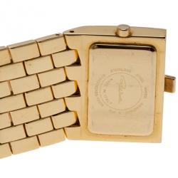 Pre Owned ساعة يد روبرتو كافالي بني ستانلس ستيل كليفاج للنساء 35 مم