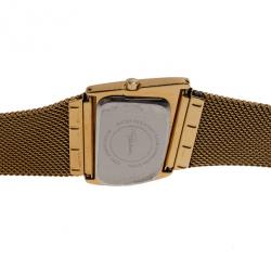 Pre Owned Roberto Cavalli White Stainless Steel Curvo Women's Wristwatch 32MM