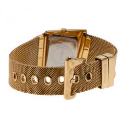 Pre Owned Roberto Cavalli White Stainless Steel Curvo Women's Wristwatch 32MM