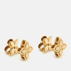 Roberto Coin Princess Flower 18K Yellow Gold Necklace & Earrings Set