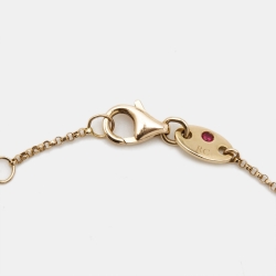 Roberto Coin Princess Flower Diamond 18k Rose Gold  Bracelet