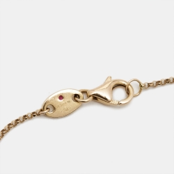 Roberto Coin Princess Flower Diamond 18k Rose Gold  Bracelet