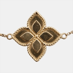 Roberto Coin Princess Flower Diamond 18k Rose Gold  Bracelet