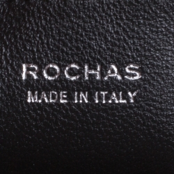 Rochas Black Lace and Leather Mini Duffle Drawstring Bucket Bag
