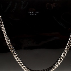 مملوكة مسبقًا Rochas Black Patent Leather Crystal Embellished Eye Shoulder Bag