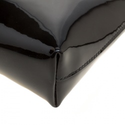 مملوكة مسبقًا Rochas Black Patent Leather Crystal Embellished Eye Shoulder Bag