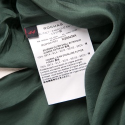 Pre Owned Rochas Green Dahlia Print Silk Midi Dress M