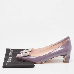Roger Vivier Purple Patent Block Pumps Size 41