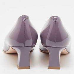 Roger Vivier Purple Patent Block Pumps Size 41