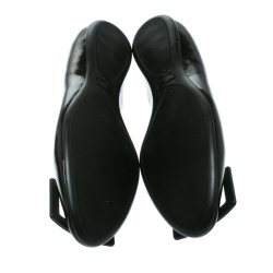 Roger Vivier Black Patent Leather Gommette Ballet Flats Size 38