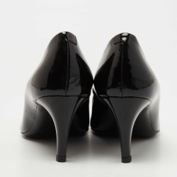 Pre Owned Roger Vivier Black Patent Leather Trompette Pumps Size 35.5