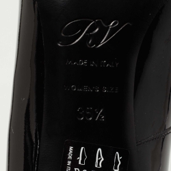 Pre Owned Roger Vivier Black Patent Leather Trompette Pumps Size 35.5