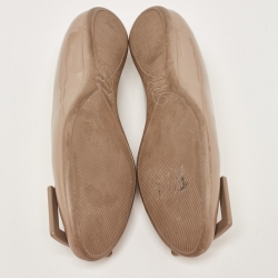 Roger Vivier Brown Patent Leather Ballet Flats Size 36