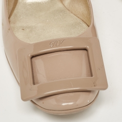 Roger Vivier Brown Patent Leather Ballet Flats Size 36