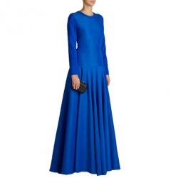 Pre Owned Roksanda Ilincic Laurine Royal Blue Floor-Length Dress M