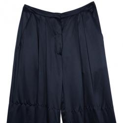 Pre Owned Roksanda Ilincic Silk Wide-leg Trousers M