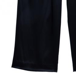 Pre Owned Roksanda Ilincic Silk Wide-leg Trousers M