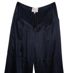Pre Owned Roksanda Ilincic Silk Wide-leg Trousers M