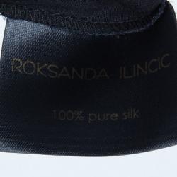 Pre Owned Roksanda Ilincic Silk Wide-leg Trousers M