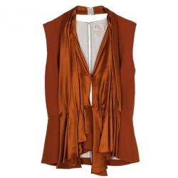 Pre Owned Roksanda Ilincic Orange Silk Top M