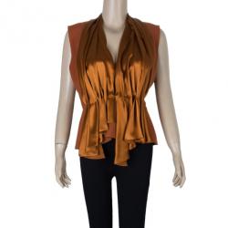 Pre Owned Roksanda Ilincic Orange Silk Top M
