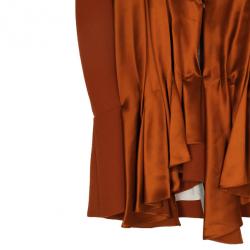 Pre Owned Roksanda Ilincic Orange Silk Top M