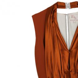 Pre Owned Roksanda Ilincic Orange Silk Top M