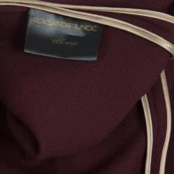Pre Owned Roksanda Ilincic Gathered Wool Dress M