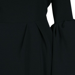 Pre Owned Roksanda Black Knit Bell Cuff Detail Margot Dress M
