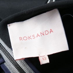Pre Owned Roksanda Black Knit Bell Cuff Detail Margot Dress M