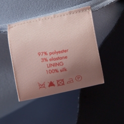 مملوكة مسبقًا Roksanda Midnight Blue Stretch Crepe Aylin Midi Dress M