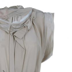 Pre Owned Roksanda Ilincic Beige Silk Satin Belted Column Gown M