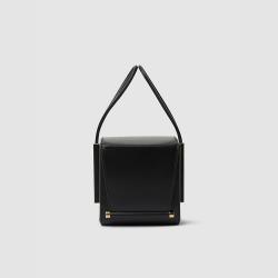 Roksanda Black Scarf-Handle Leather Box Bag One Size