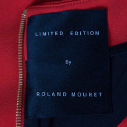 Pre Owned Limited Edition by Roland Mouret Bright Red Erskin Cocktail Dress L