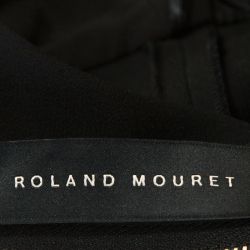 Pre Owned Roland Mouret Black Crepe One Shoulder Amaral Dress M