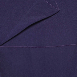 Pre Owned Roland Mouret Purple Crepe Ruffled Midi Dress M