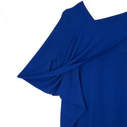 Pre Owned Roland Mouret Purple Viscose Drape Dress M