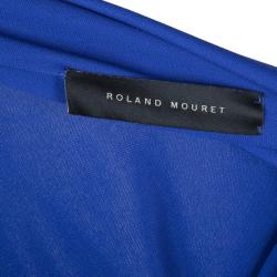 Pre Owned Roland Mouret Purple Viscose Drape Dress M