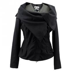 Pre Owned Roland Mouret Black Layered Wool Jacket L