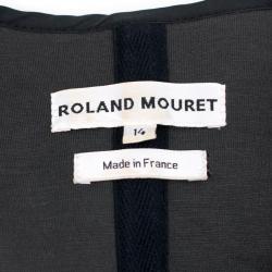 Pre Owned Roland Mouret Black Layered Wool Jacket L