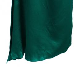 Roland Mouret Emerald Silk Column Gown M