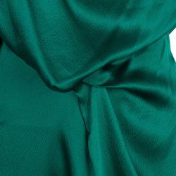 Roland Mouret Emerald Silk Column Gown M