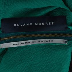 Roland Mouret Emerald Silk Column Gown M