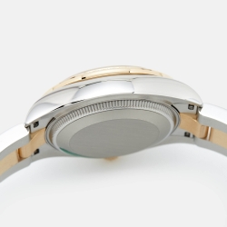 Pre Owned Rolex Mother Of Pearl Diamond 18K Yellow Gold Oystersteel M278383RBR-0027 Datejust Women's Wristwatch 31 mm