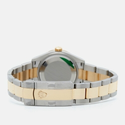 Pre Owned Rolex Mother Of Pearl Diamond 18K Yellow Gold Oystersteel M278383RBR-0027 Datejust Women's Wristwatch 31 mm