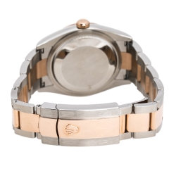 Pre Owned ساعة يد نسائية رولكس اويسترستيل دايتجست M126231-0016 ذهب وردي عيار 18 بيضاء 36 مم